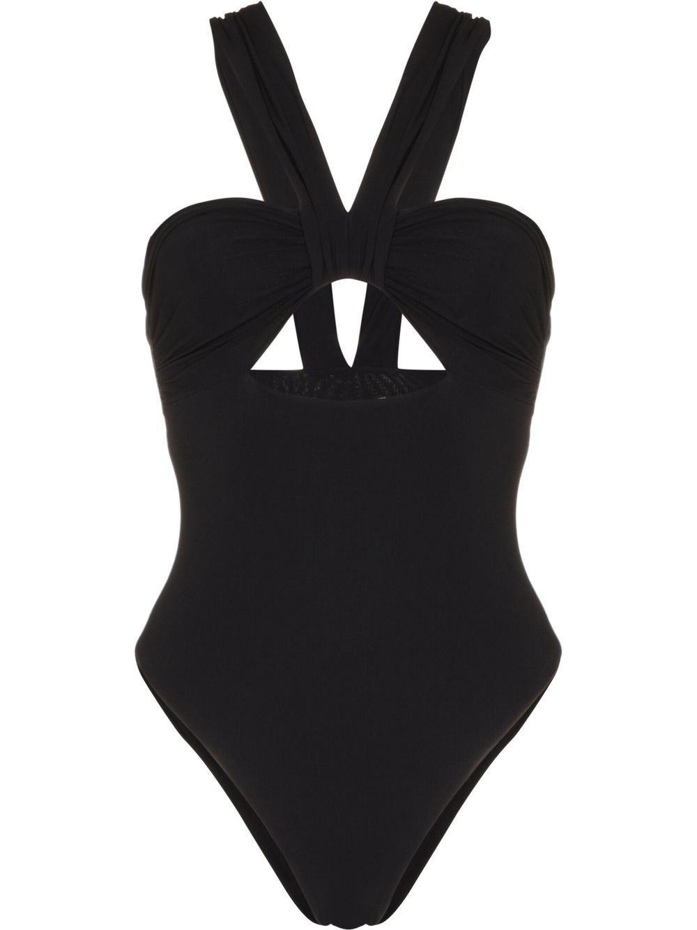 Nensi Dojaka Butterfly cut-out swimsuit - Black von Nensi Dojaka