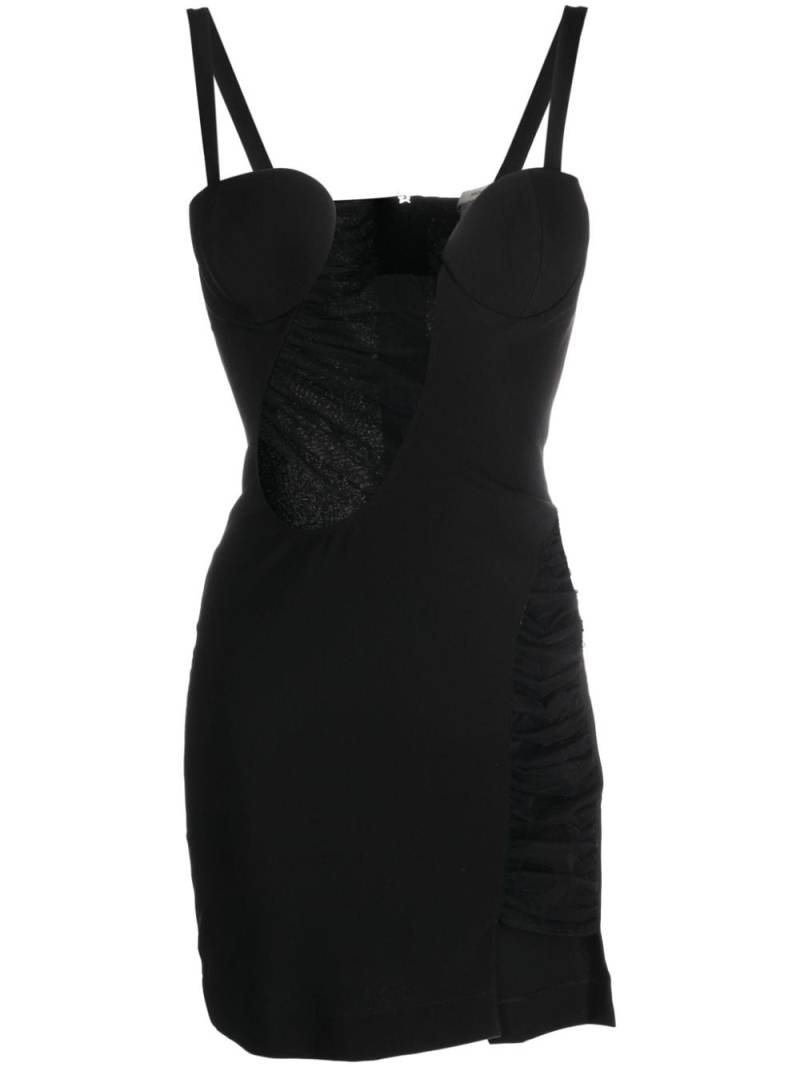 Nensi Dojaka asymmetric cut-out minidress - Black von Nensi Dojaka