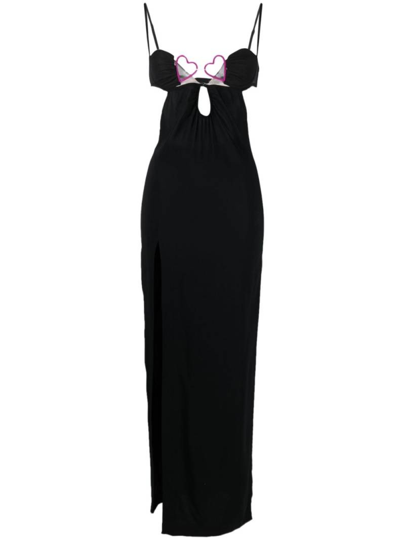 Nensi Dojaka bustier-neck sleeveless gown - Black von Nensi Dojaka