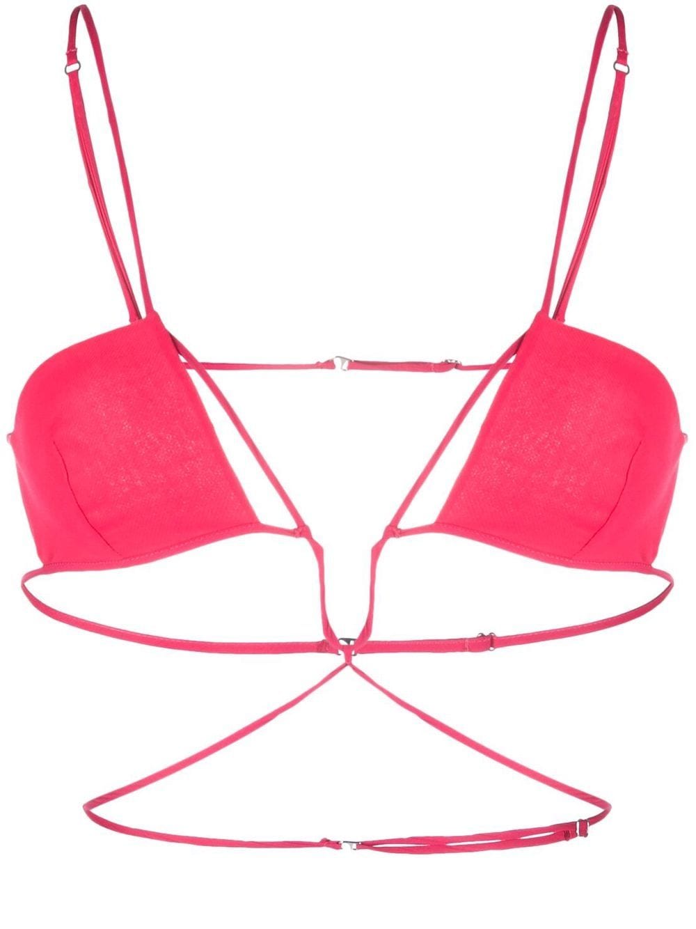 Nensi Dojaka cut-out crop top - Pink von Nensi Dojaka