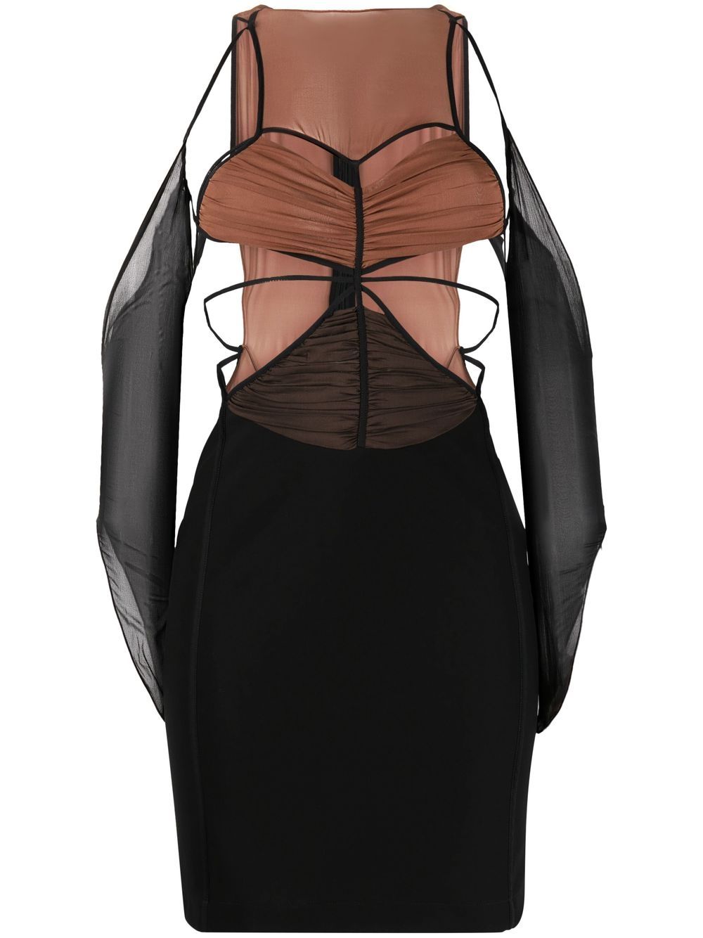 Nensi Dojaka cut-out mini dress - Black von Nensi Dojaka