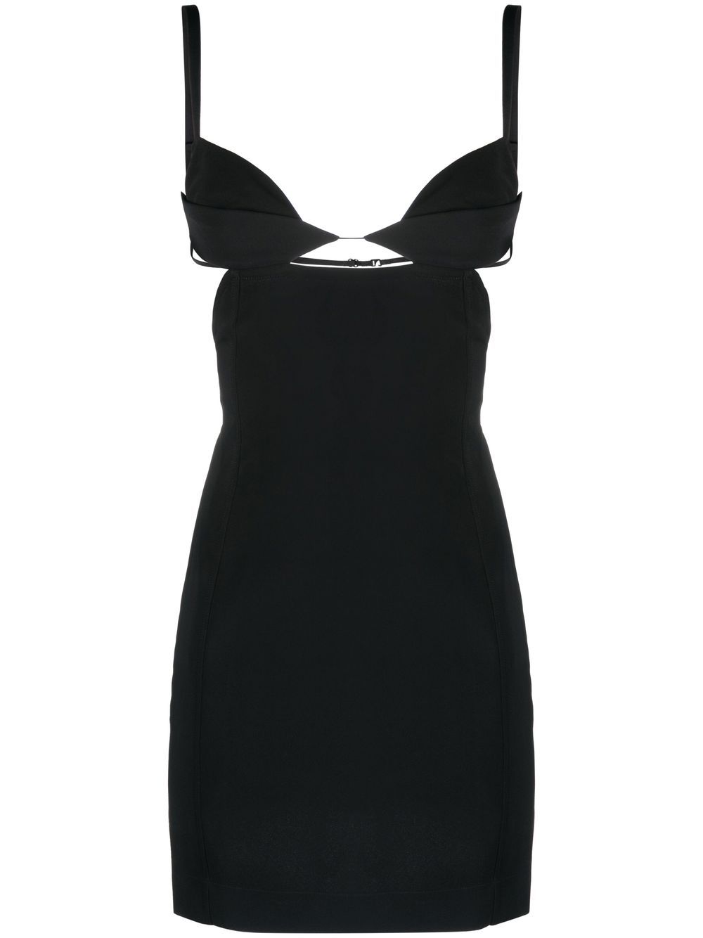 Nensi Dojaka cut-out sleeveless mini dress - Black von Nensi Dojaka