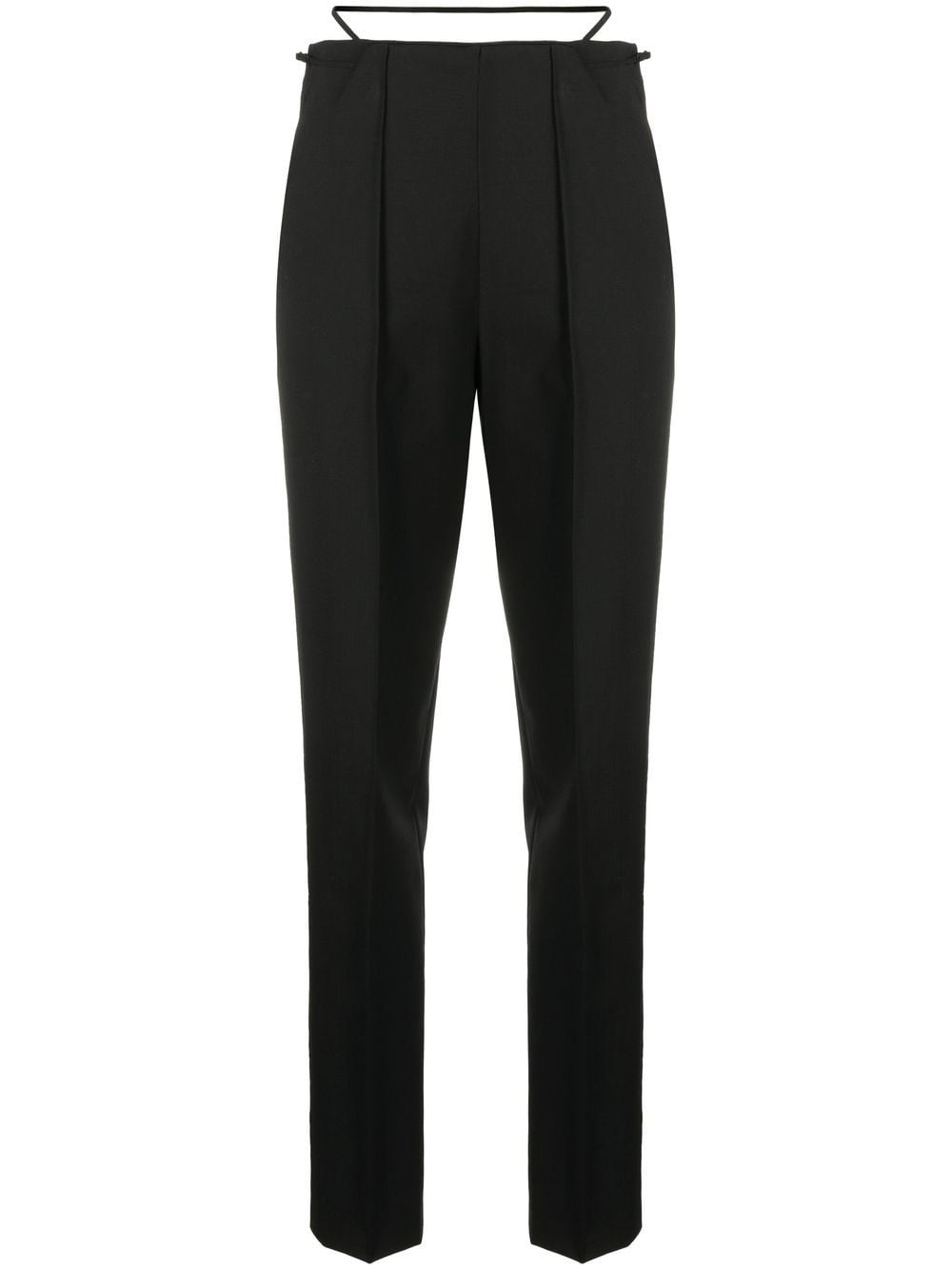 Nensi Dojaka high-waisted straight leg trousers - Black von Nensi Dojaka