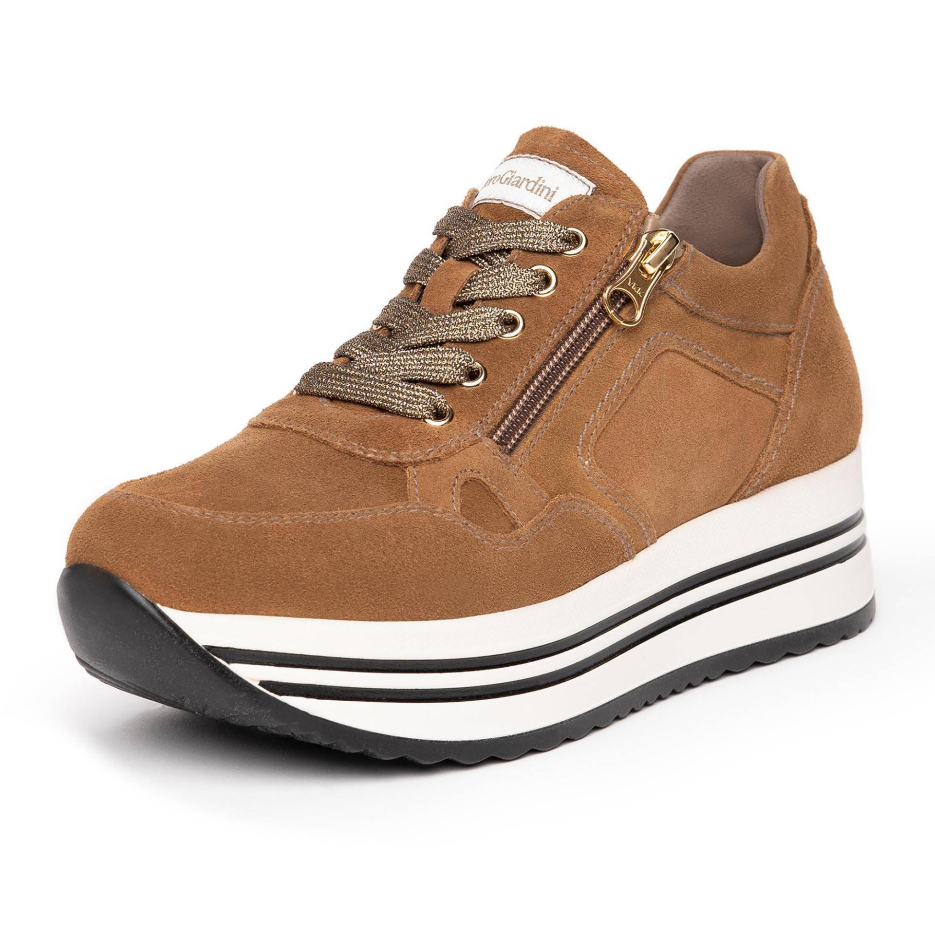 Sneakers, Low Top Damen Cognac 40 von Nero Giardini