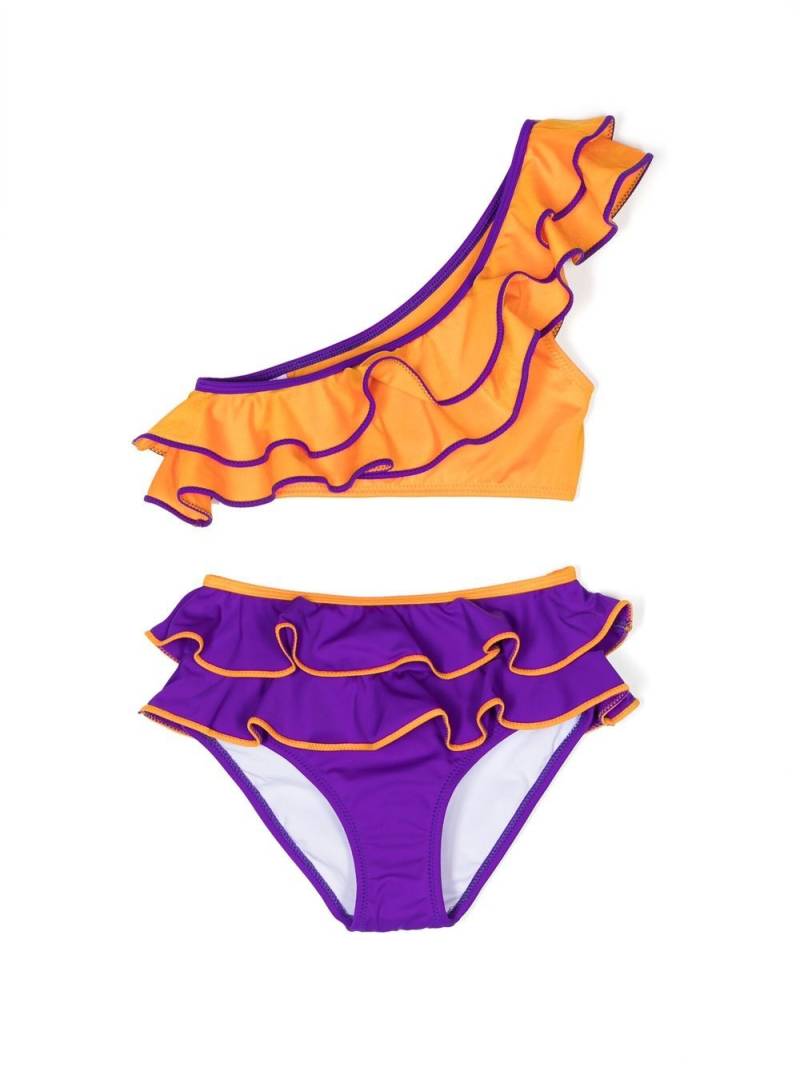 Nessi Byrd Kids Maya ruffled bikini set - Orange von Nessi Byrd Kids