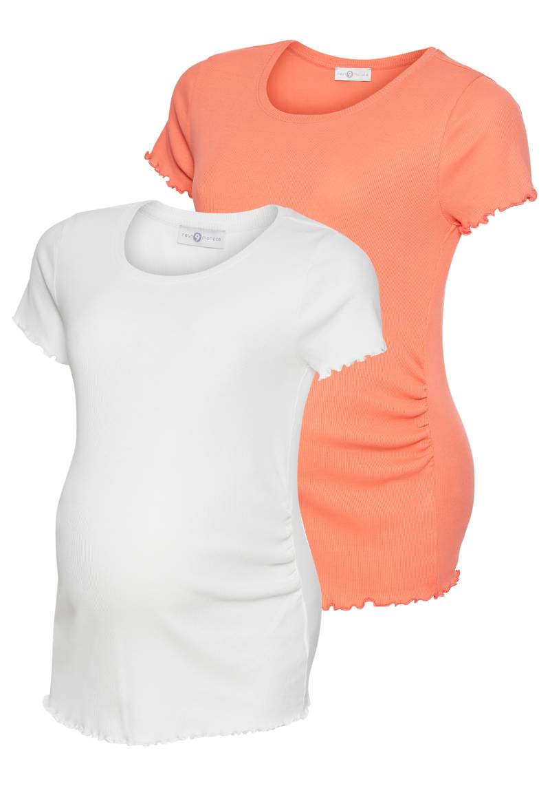 Neun Monate Umstandsshirt »2er Pack Schwangerschafts-Shirts«, (Packung, 2 tlg.), T-Shirts für Schwangerschaft und danach von Neun Monate