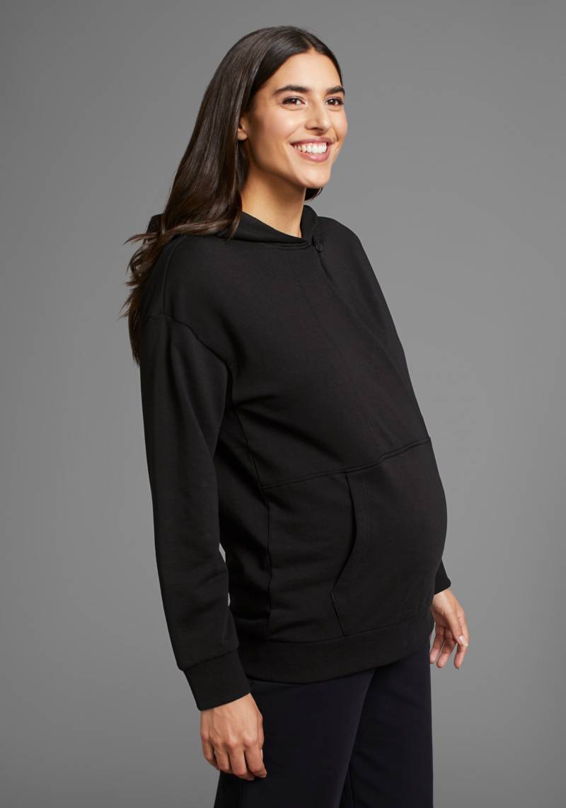 Neun Monate Umstandssweatshirt »Stillsweatshirt für Schwangerschaft und Stillzeit«, Kapuzen-Sweatshirt mit praktischem Verschluss von Neun Monate