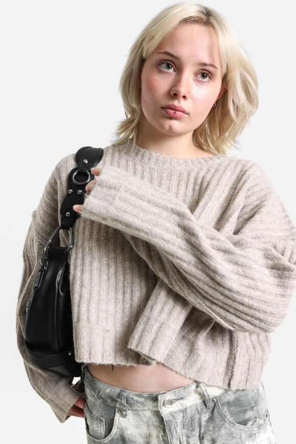 Nevertheless Oversize Strickpullover | Beige meliert | Damen  | L von Nevertheless