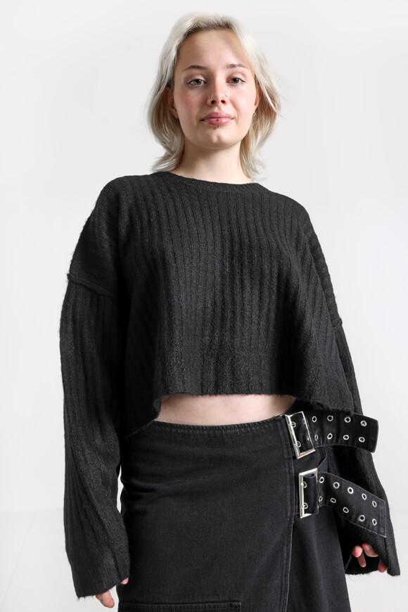 Nevertheless Oversize Strickpullover | Schwarz | Damen  | M von Nevertheless