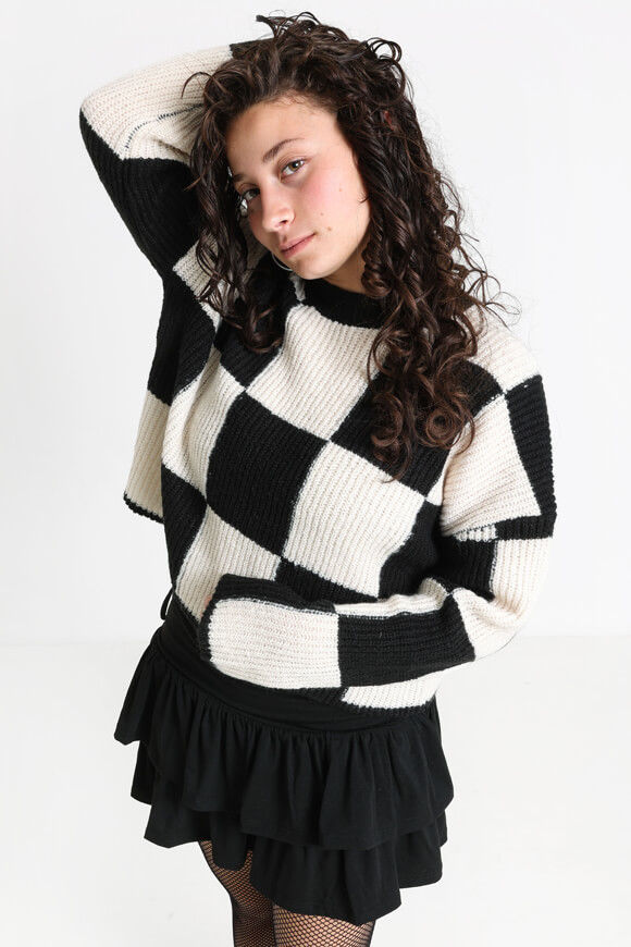 Nevertheless Strickpullover | Schwarz + Offwhite | Damen  | XS von Nevertheless