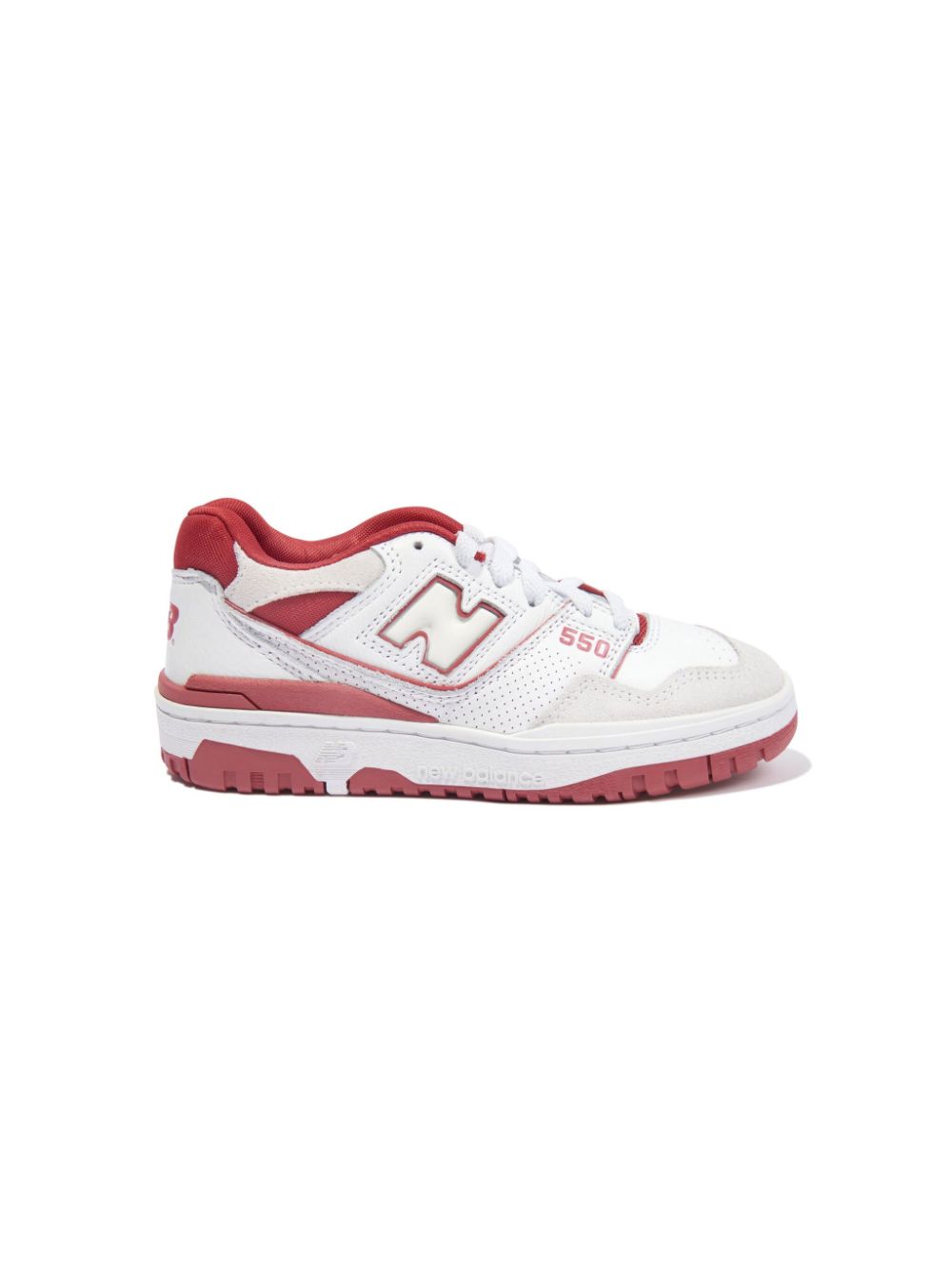 New Balance Kids 550 lace-up leather sneakers - White von New Balance Kids
