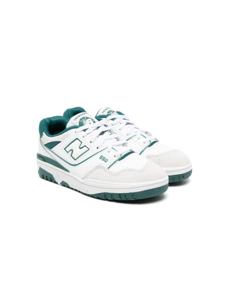 New Balance Kids 550 leather sneakers - White von New Balance Kids