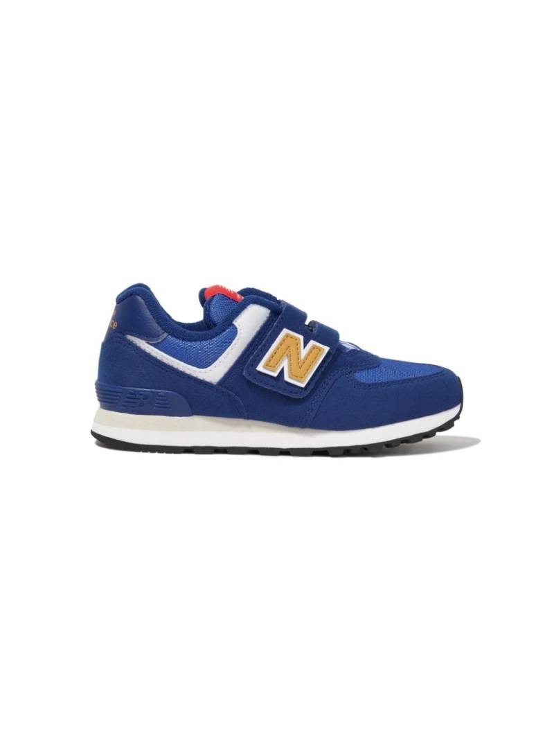 New Balance Kids 574 colour-block panelled sneakers - Blue von New Balance Kids