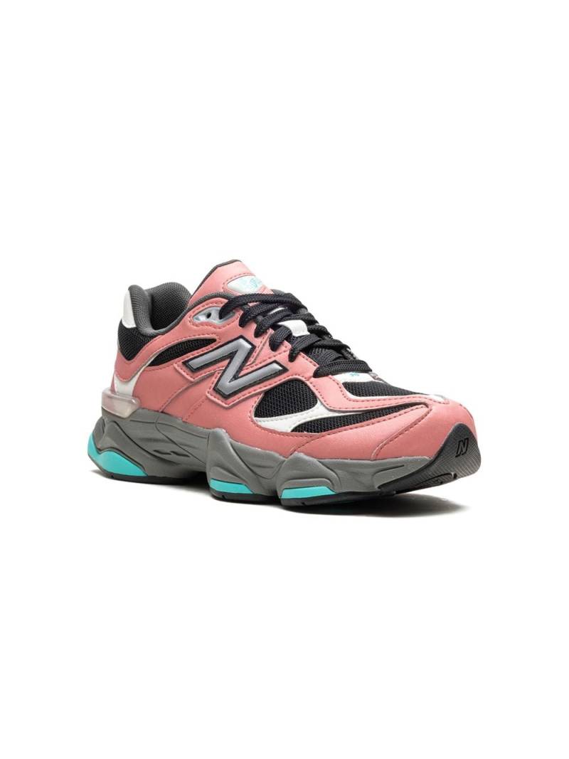 New Balance Kids 9060 "Pink Teal" leather sneakers von New Balance Kids