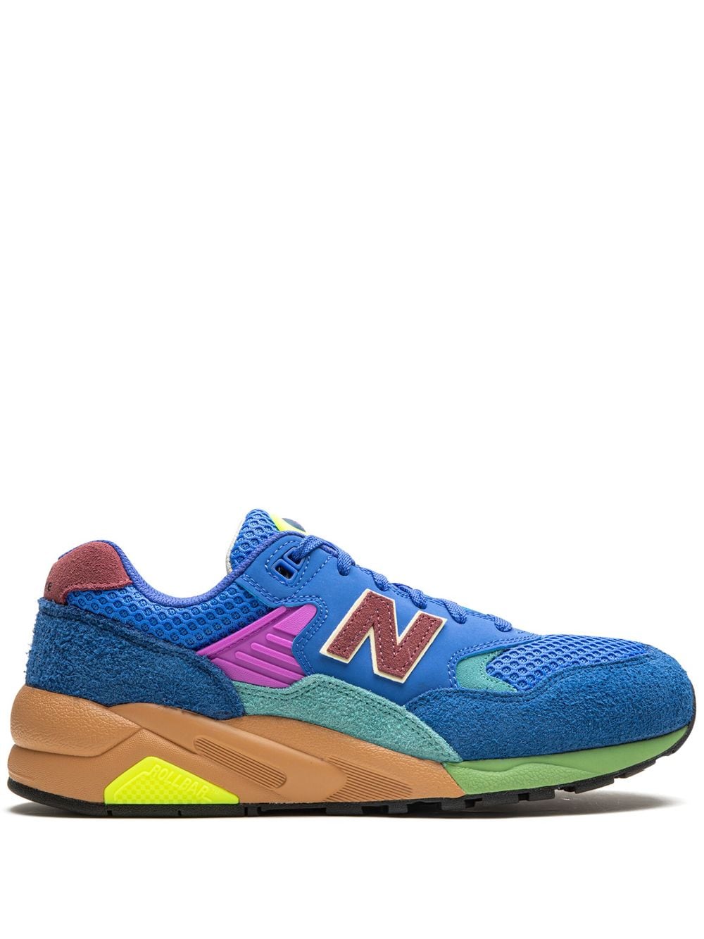 New Balance 580 OG "Blue/Bright Lapis/Washed Burgundy" suede sneakers von New Balance