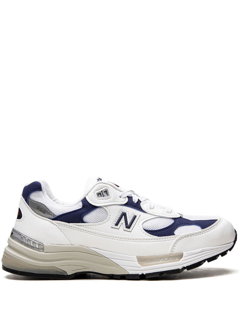 New Balance 992 "White/Navy" sneakers von New Balance