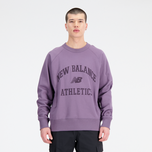 New Balance Athletics Varsity Fleece Crewneck - grau (Grösse: S) von New Balance