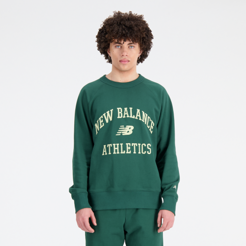 New Balance Athletics Varsity Fleece Crewneck - grün (Grösse: L) von New Balance