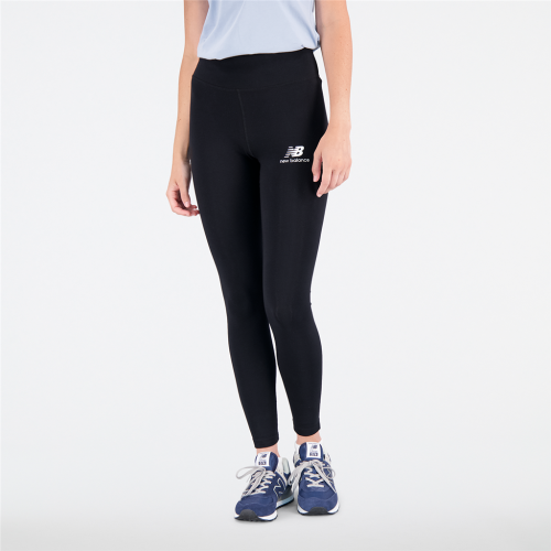 New Balance Damen Essentials Stacked Logo Legging - schwarz (Grösse: S) von New Balance