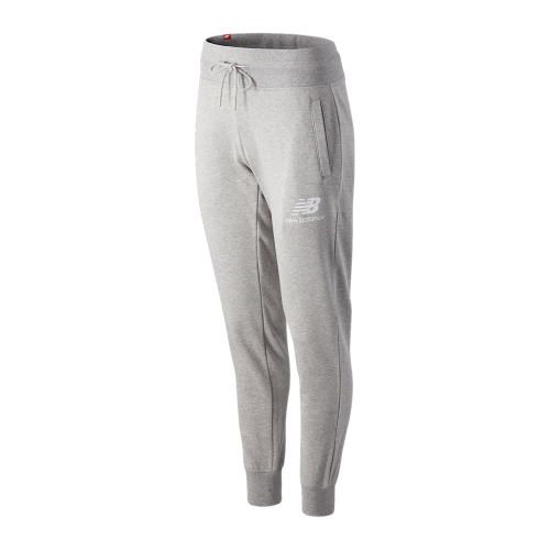 New Balance Damen Essentials Stacked Logo Sweatpant - grau (Grösse: M) von New Balance