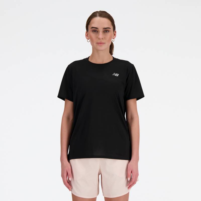 New Balance W New Balance Short Sleeve Regular Fit Damen, schwarz, Grösse: XS von New Balance