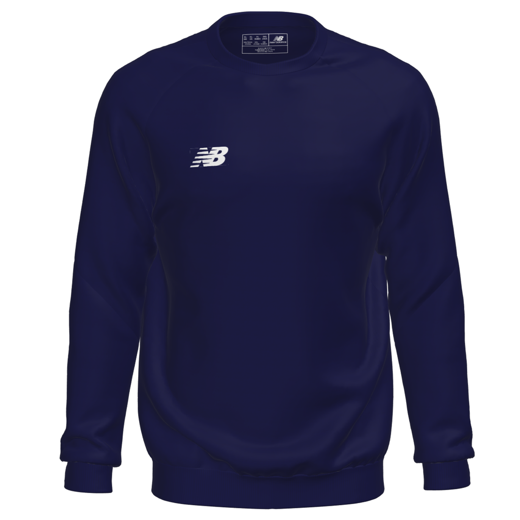 New Balance Damen Funktionsshirt W TW Training Sweater, Blau, ideal für Ballsport & Teamsport von New Balance