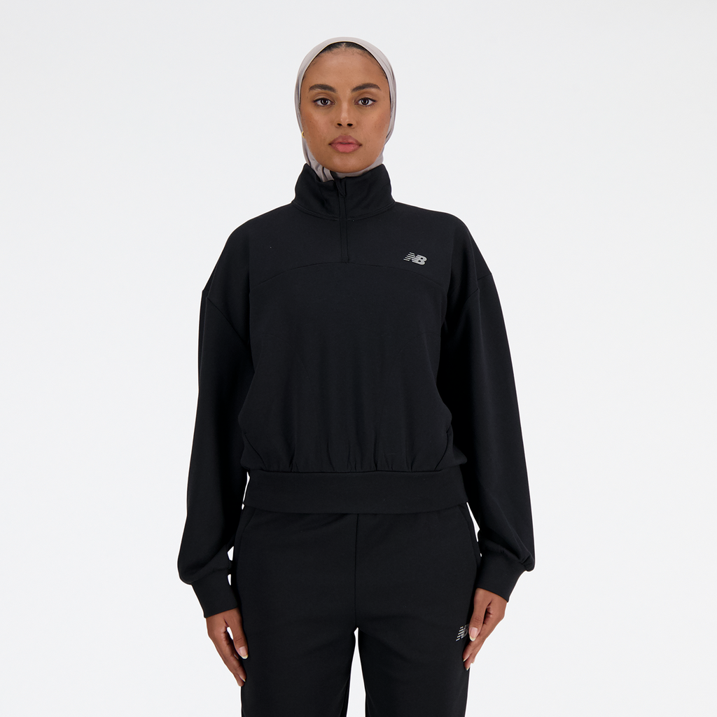 New Balance Damen Funktionsshirt W Triple Knit Spacer , Schwarz, ideal für Training, Fitness & Running von New Balance