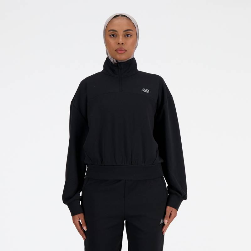 New Balance W Triple Knit Spacer Pullover  Damen, schwarz, Grösse: XS von New Balance