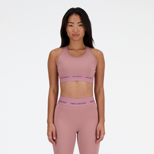 New Balance Damen Medium Support Sleek Pace Bra - pink (Grösse: S) von New Balance