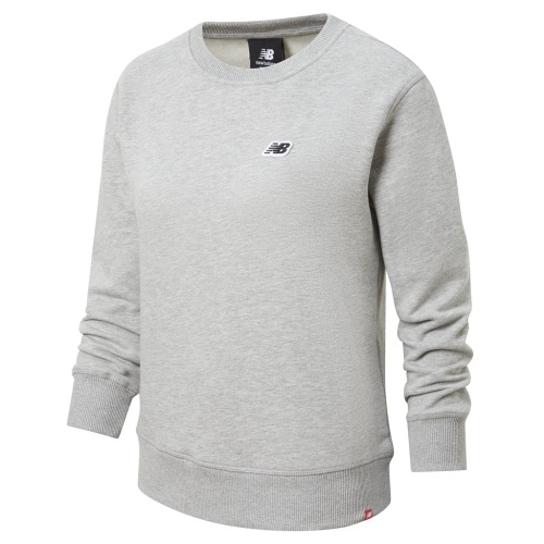 New Balance Damen NB Small Logo Crew Sweat - grau (Grösse: M) von New Balance