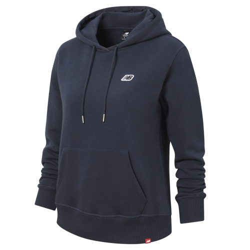 New Balance Damen NB Small Logo Hoodie - blau (Grösse: M) von New Balance