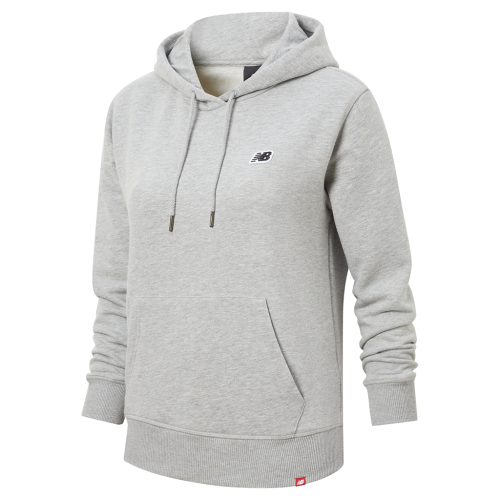 New Balance Damen NB Small Logo Hoodie - grau (Grösse: L) von New Balance