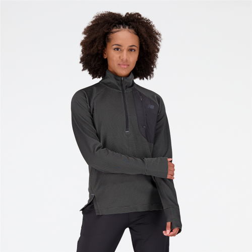 New Balance Damen Q Speed Shift 1/2 Zip - schwarz (Grösse: M) von New Balance