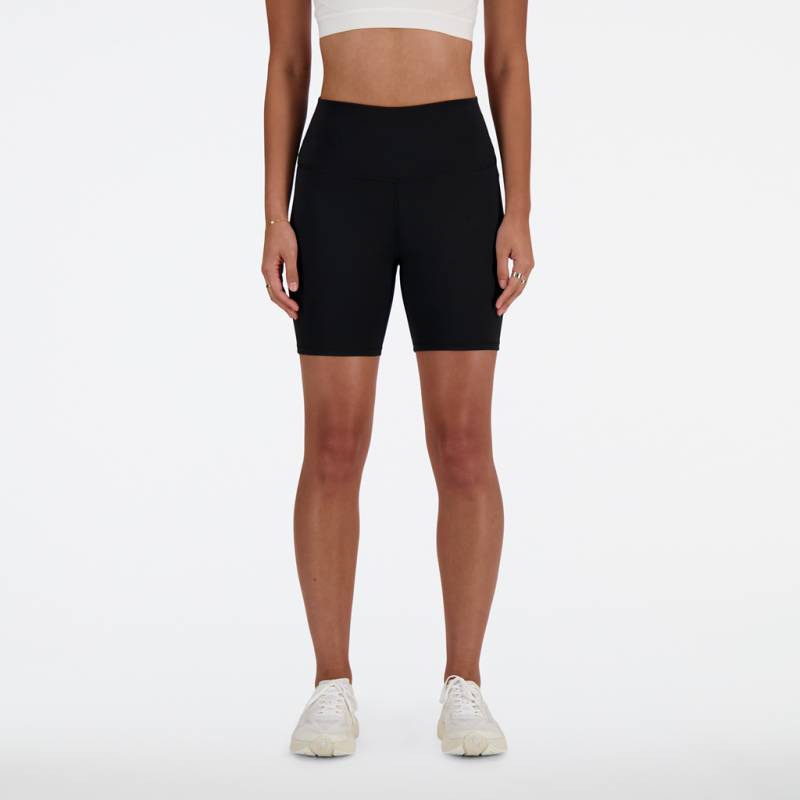 New Balance Damen Shorts W  Harmony 6 Inch Bike , Schwarz, Fitted, ideal für Training, Fitness & Running von New Balance