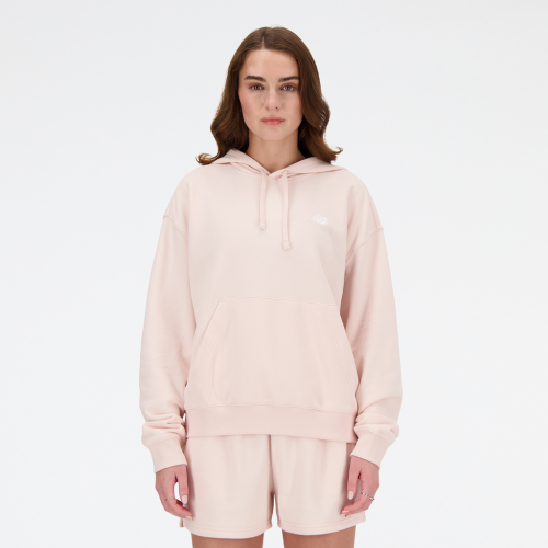 New Balance Damen Sport Essentials French Terry Small Logo Hoodie - pink (Grösse: L) von New Balance