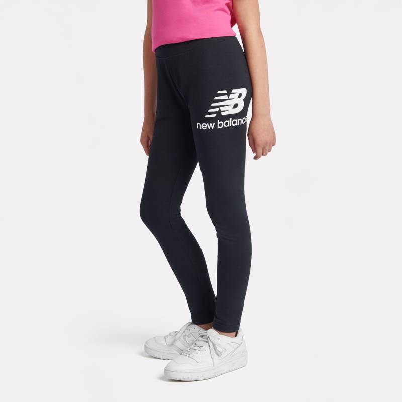 New Balance G New Balance Stacked Logo Legging  Mädchen, schwarz, Grösse: 3-4 Years von New Balance