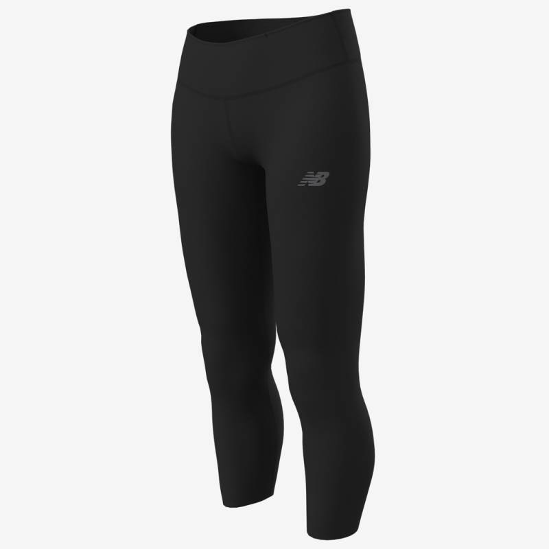 New Balance W Core Run Capri Fitted Damen, schwarz, Grösse: XS von New Balance