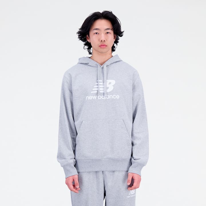 New Balance Essentials Stacked Logo Hoodie Hoodie hellgrau von New Balance