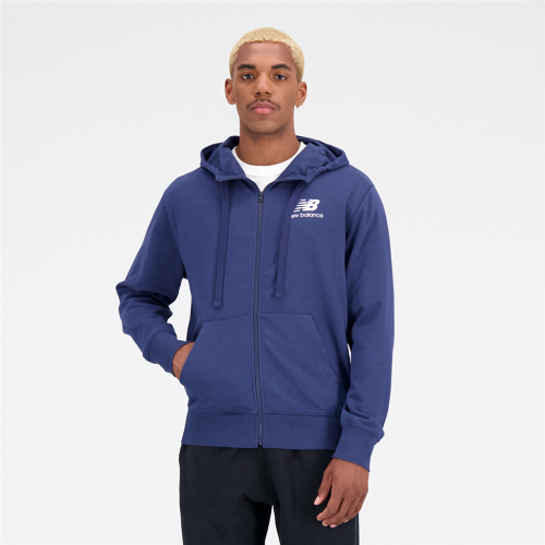 New Balance Essentials Stacked Logo Jacket - blau (Grösse: M) von New Balance