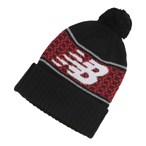 New Balance Flying NB Pom Beanie - schwarz (Grösse: one size) von New Balance