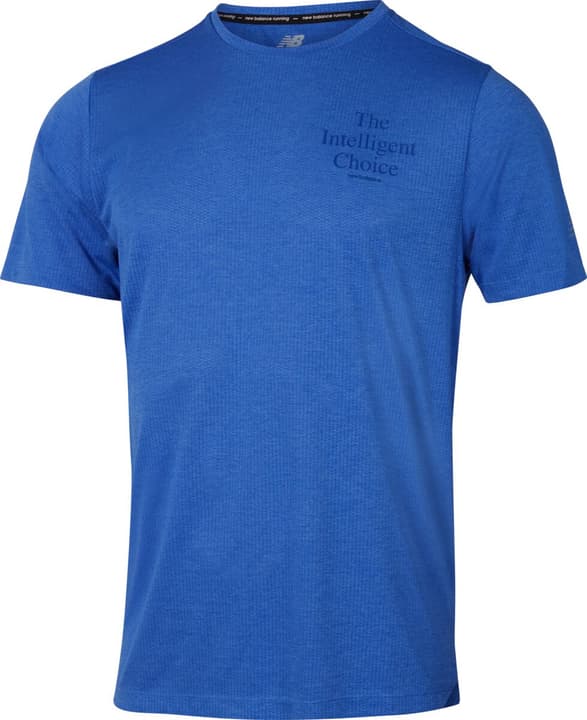 New Balance Graphic Impact Run SS T-Shirt blau von New Balance