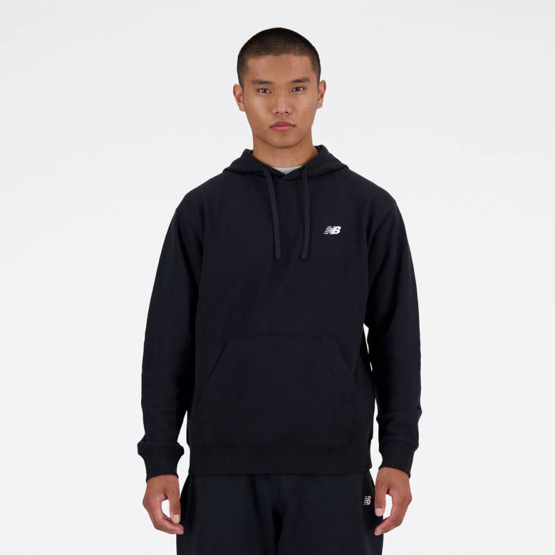 New Balance Herren Kapuzenpullover Sport Essentials Small Logo French Terry Hoodie, Grün, Relaxed Fit Fit, ideal für Freizeit & Reisen von New Balance