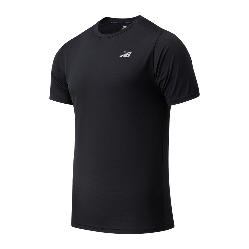 New Balance Herren Funktionsshirt Core Run  Sleeve, Rot, Athletic Fit, ideal für Training, Fitness & Running von New Balance