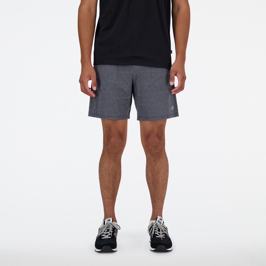 New Balance Herren Shorts  Heathertech  7 Inch, Schwarz, ideal für Training, Fitness & Running von New Balance