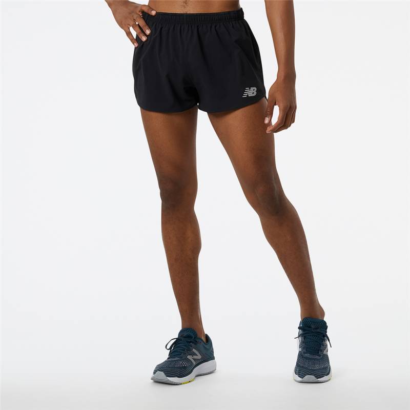 New Balance Herren Shorts Impact Run 3 Inch Split , Schwarz, Athletic Fit, ideal für Training, Fitness & Running von New Balance