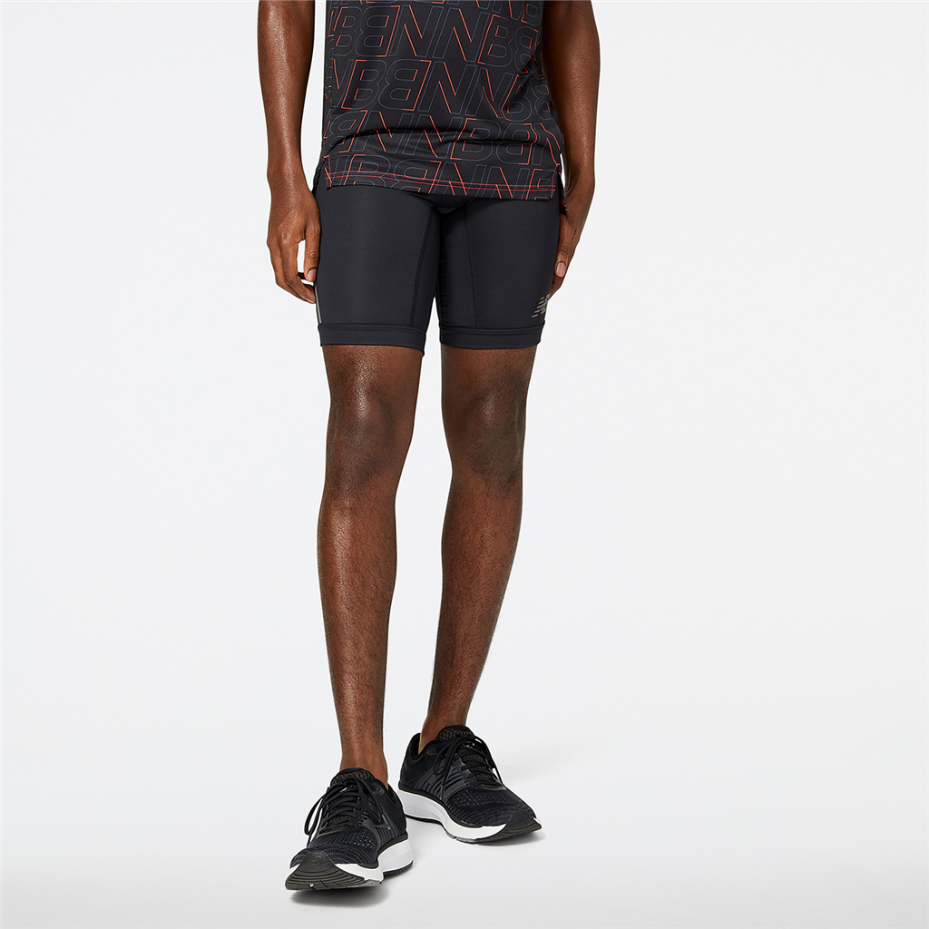 New Balance Herren Shorts Q Speed 9 Inch Half , Schwarz, Fitted, ideal für Training, Fitness & Running von New Balance