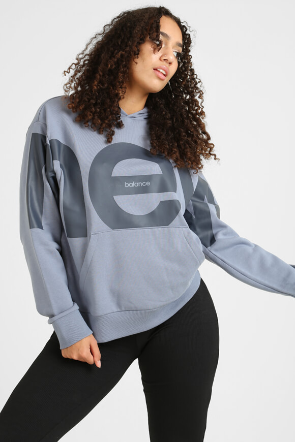 New Balance Kapuzensweatshirt | Arctic Grey | Damen  | M von New Balance