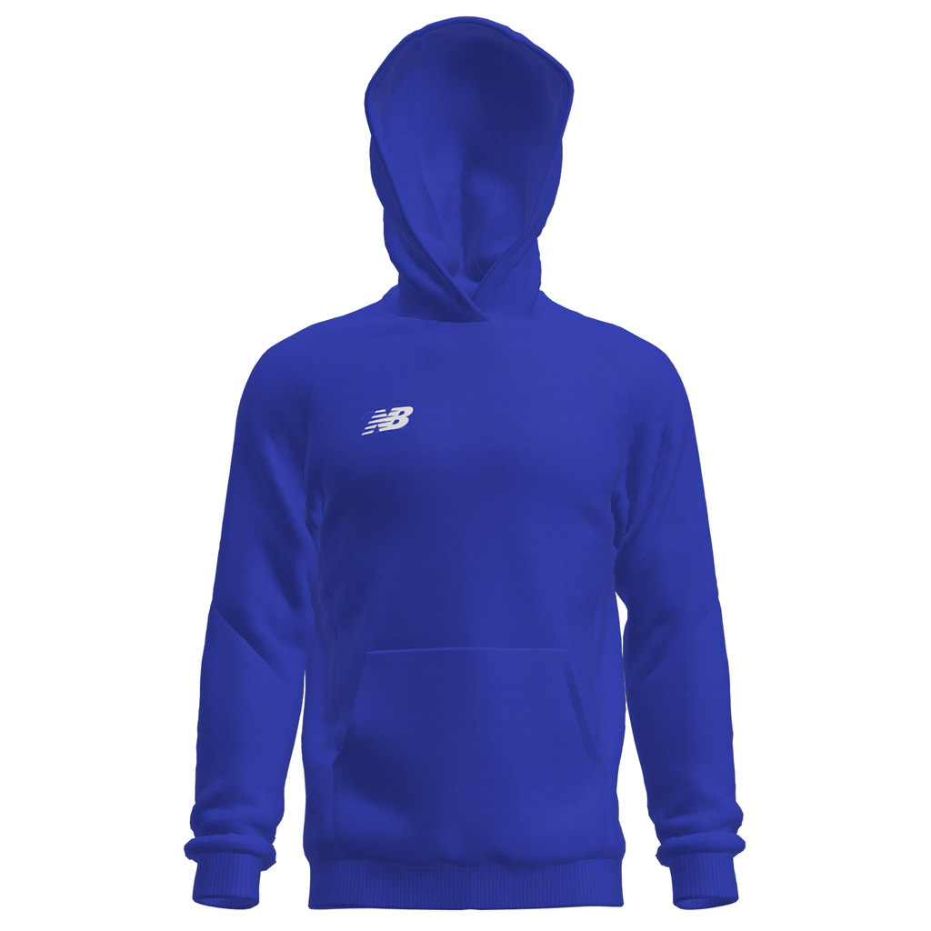 New Balance Kinder Kapuzenpullover TW Training Hoody - OTH JNR, Blau, ideal für Ballsport & Teamsport von New Balance