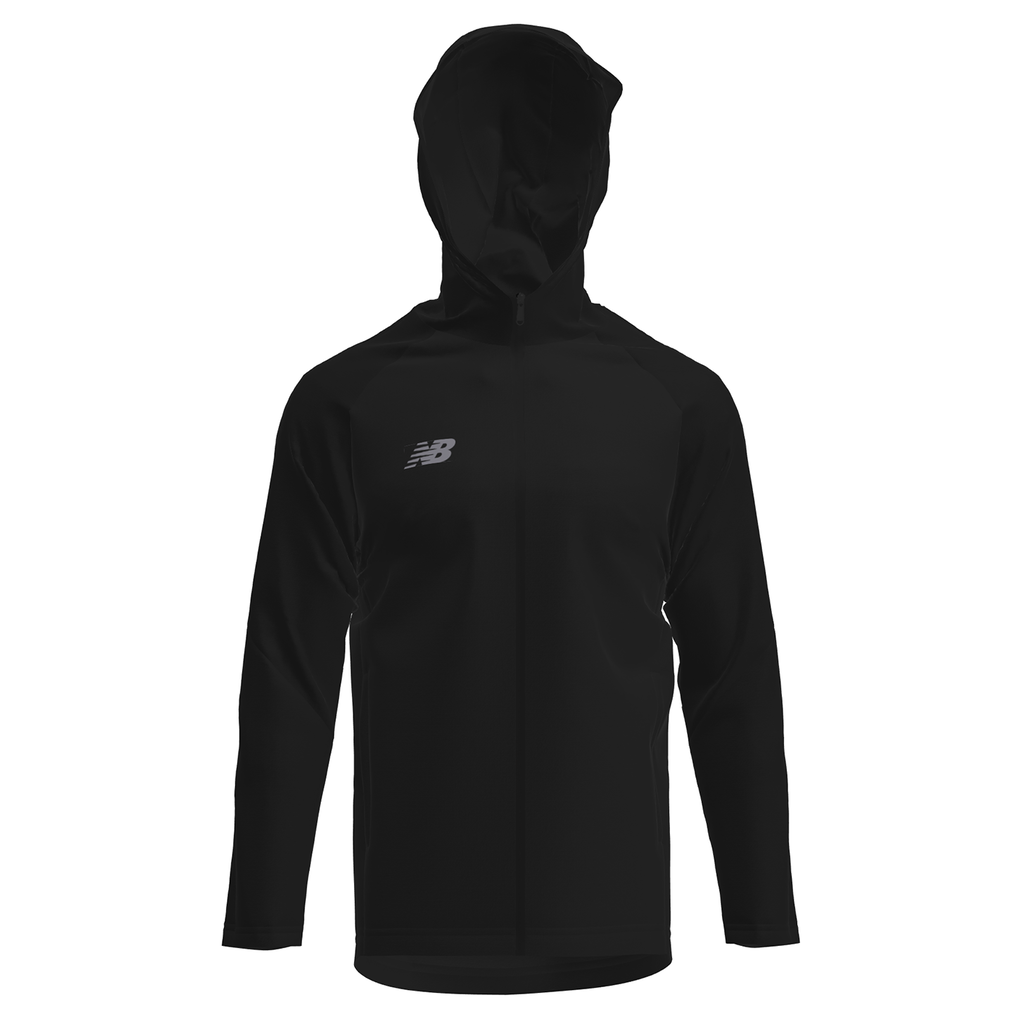 New Balance Kinder Trainingsjacke TW Training Rain Jacket JNR, Schwarz, ideal für Ballsport & Teamsport von New Balance