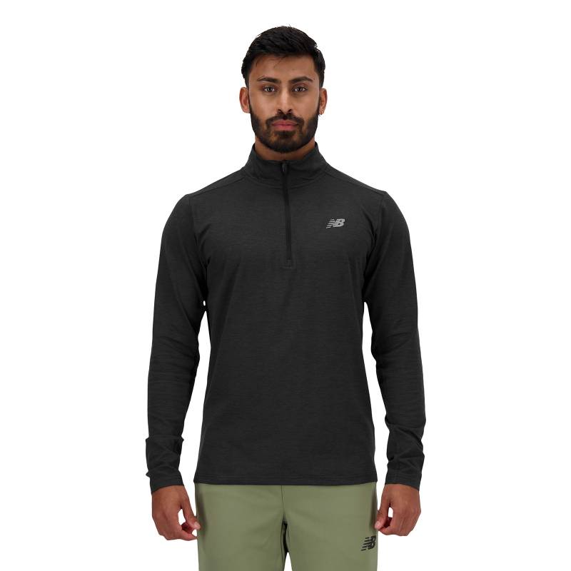 New Balance Laufshirt »Space Dye 1/4 Zip«, mit Label von New Balance